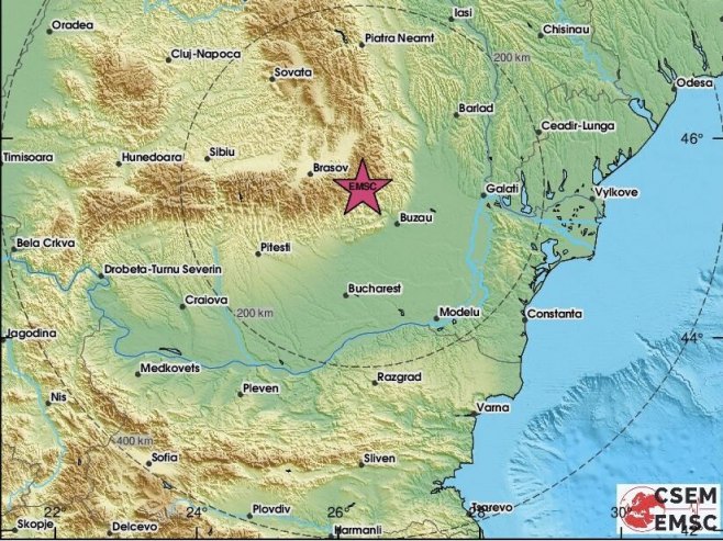 Земљотрес у Румунији (Фото: ЕМСЦ) - 