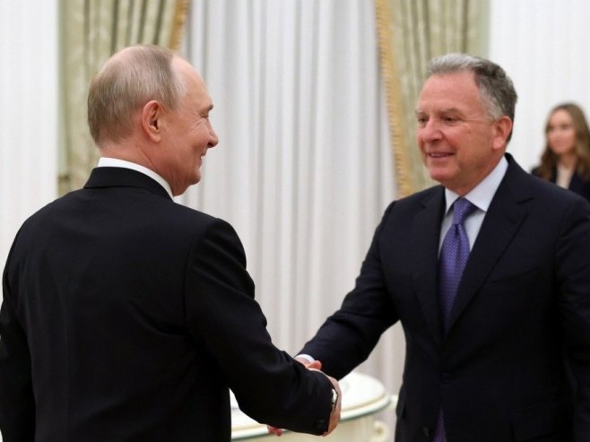 Путин и Виткоф (фото: EPA/ALEXANDER KAZAKOV) - 